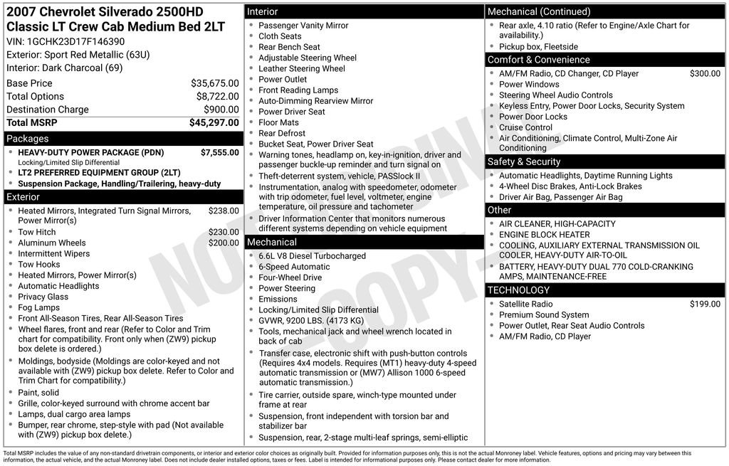 chevrolet silverado classic 2500hd 2007 1GCHK23D17F146390 image chevrolet silverado classic 2500hd 2007 1GCHK23D17F146390 image